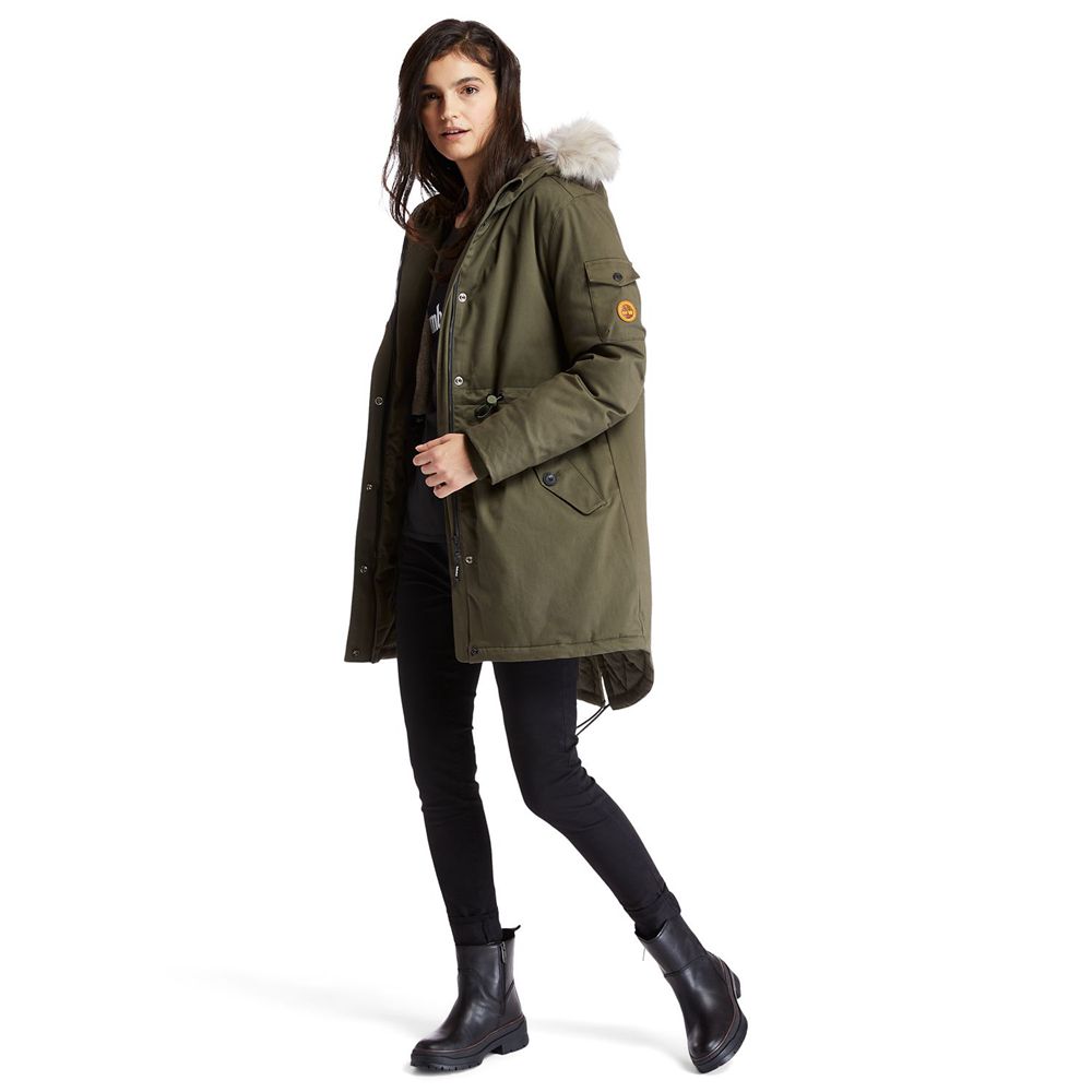 Parka Timberland Dama Masline Verzi - Mt Kelsey Fleece-Lined Parka - Romania - GEUVBK827